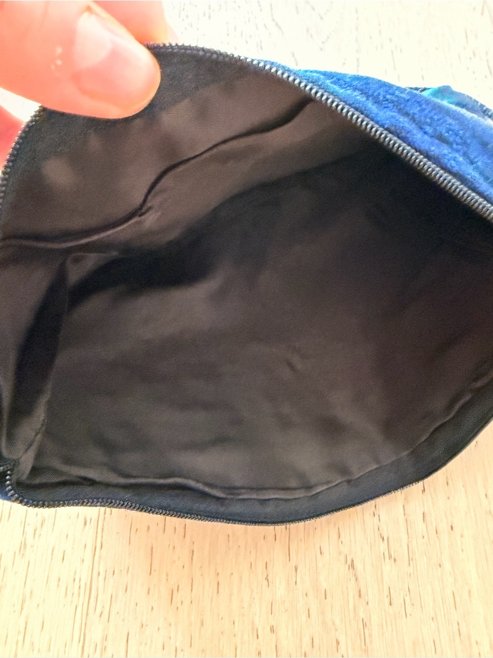 Embroidered Blue Floral Mexican Shoulder Bag - Picture 4 of 4